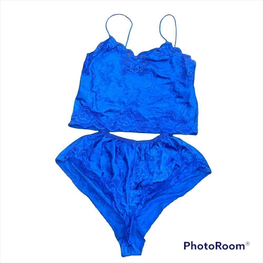 Vintage deena blue lingerie set